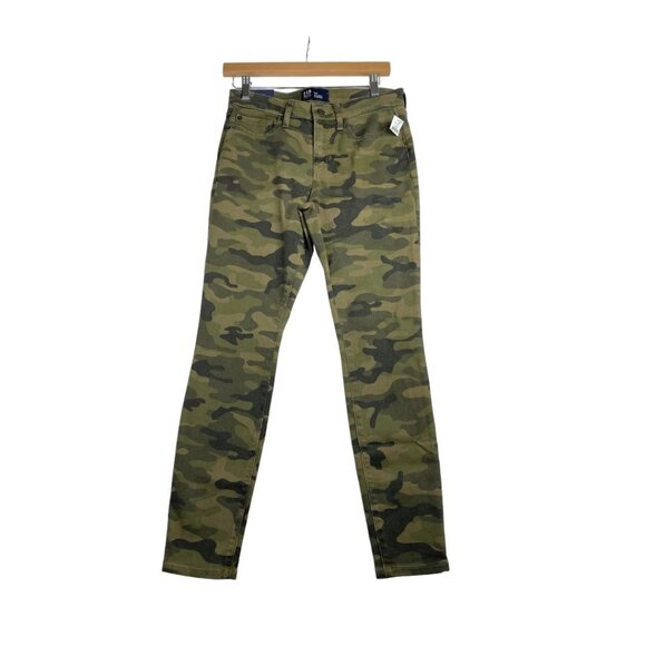 New GAP‎ Camo Print Legging Skimmer Patns size 2 Green - Picture 1 of 8